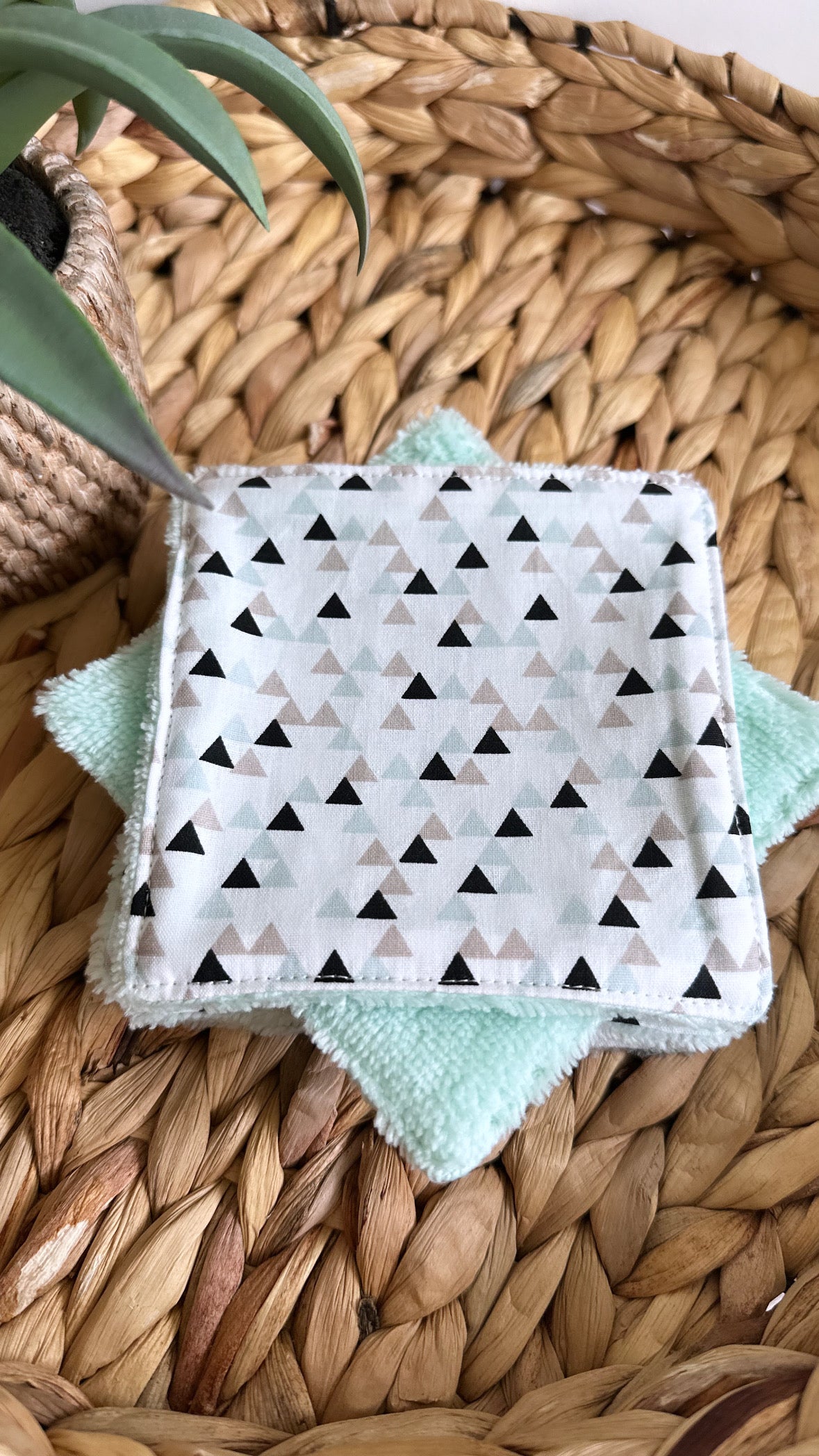 Lot 6 lingettes lavables