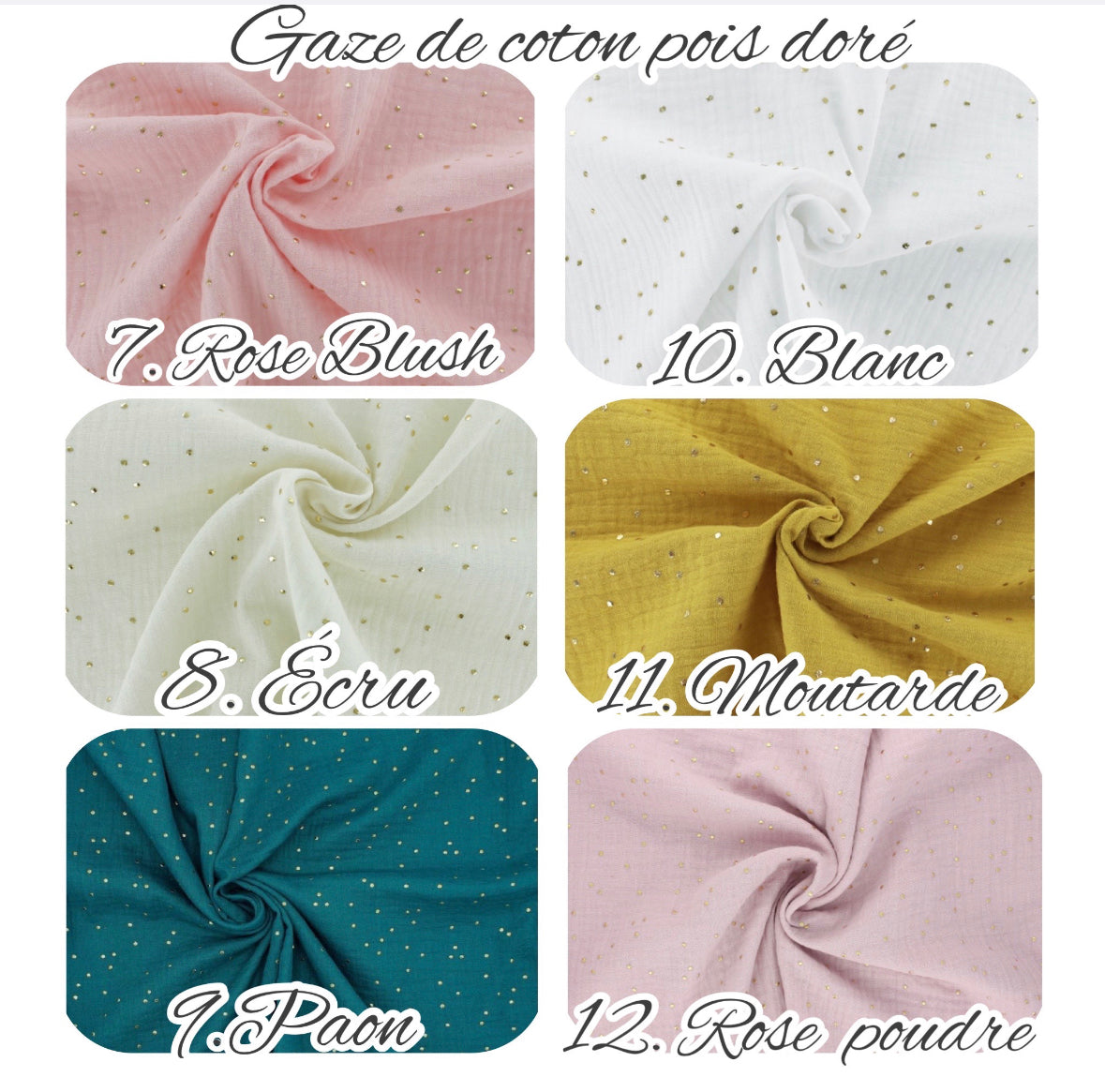 Couverture doublé en gazé de coton douillette pour bébé