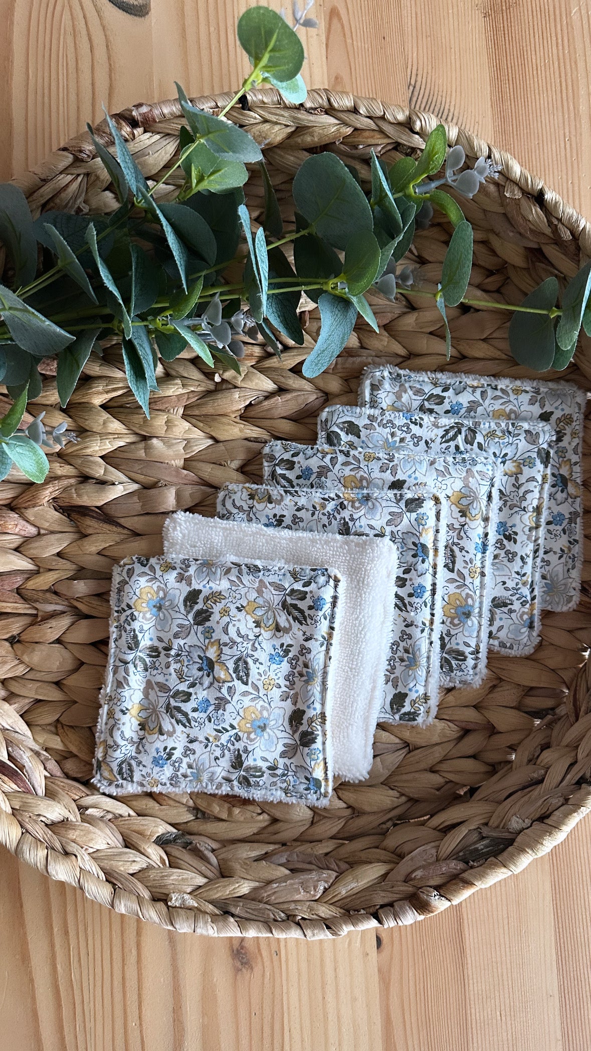 Lot de 6 lingettes lavables