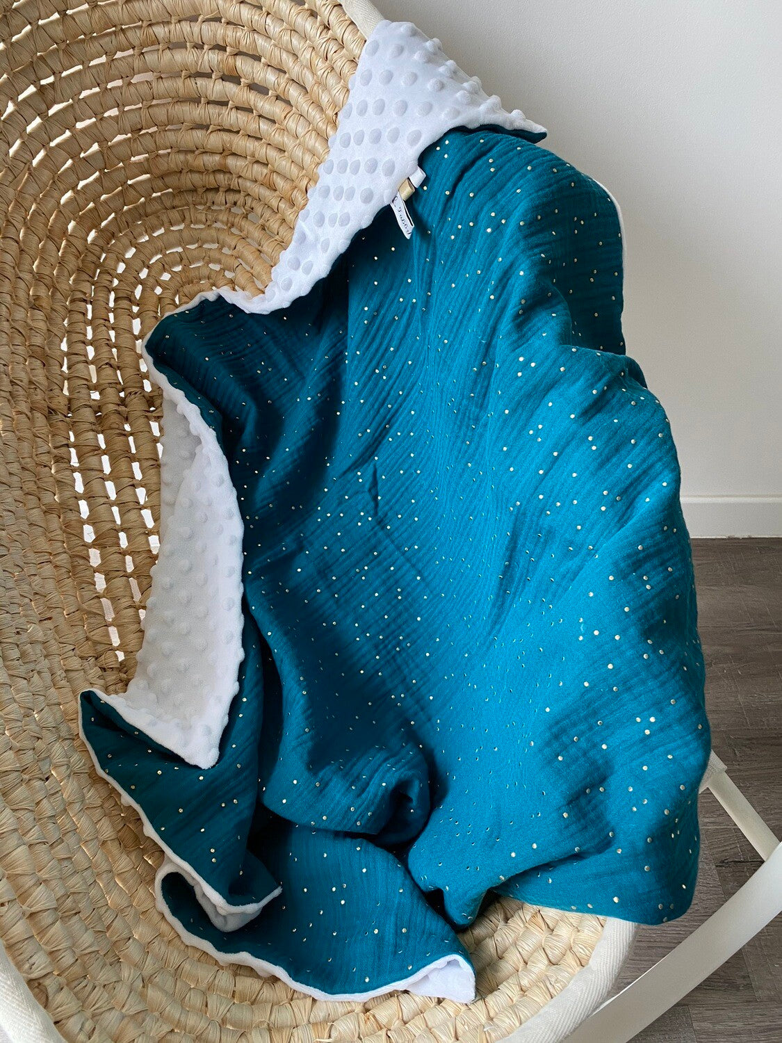 Couverture Bébe bi face 12 coloris