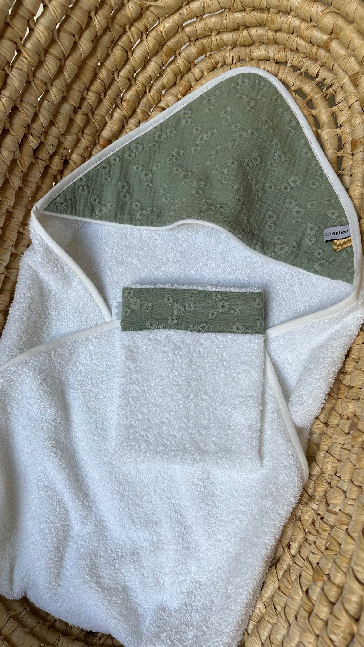 Cape de bain bébé 🎨disponible en 4 couleurs