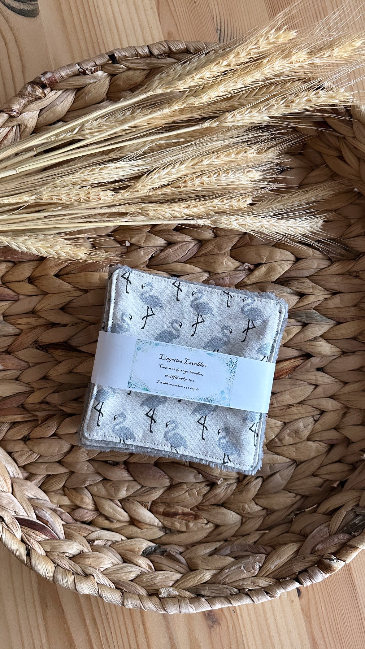Lot 6 lingettes lavables 🌾zéro déchet