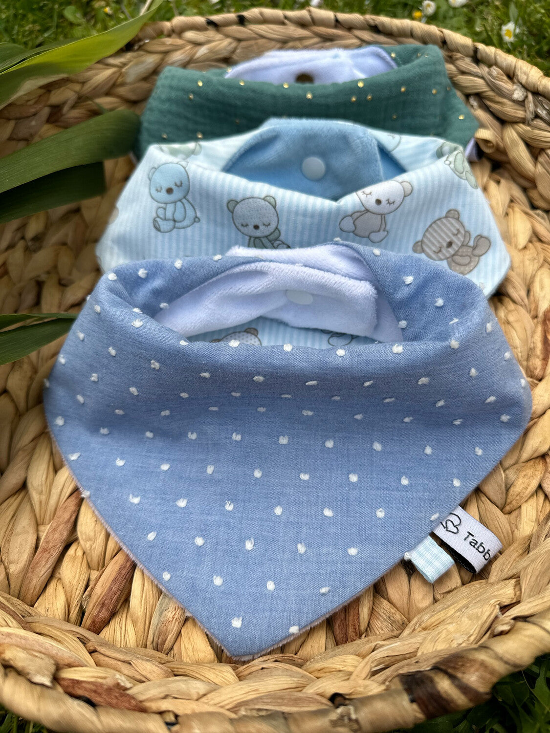 Lot 3 Bavoirs Bandana Oursons ⭐️PROMO