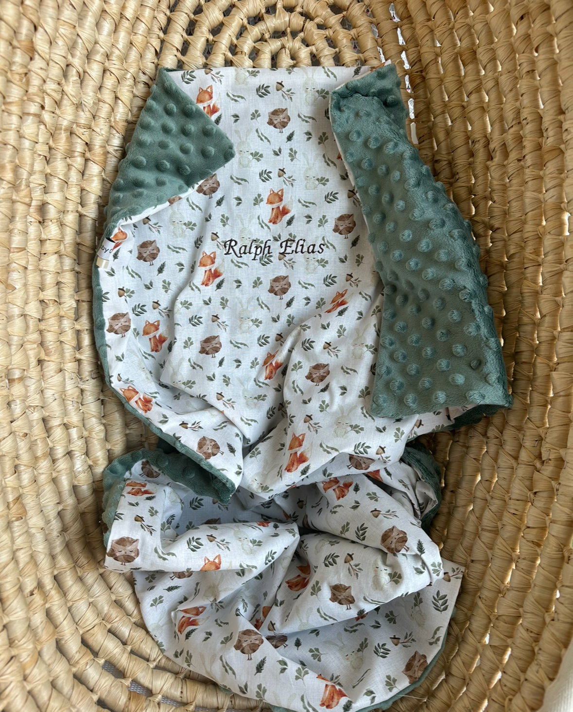 Couverture bébé bi matière
