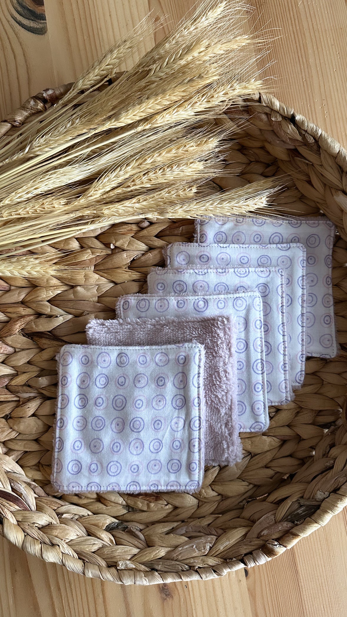 Lot 6 lingettes lavables zéro déchet ⭐️PROMO