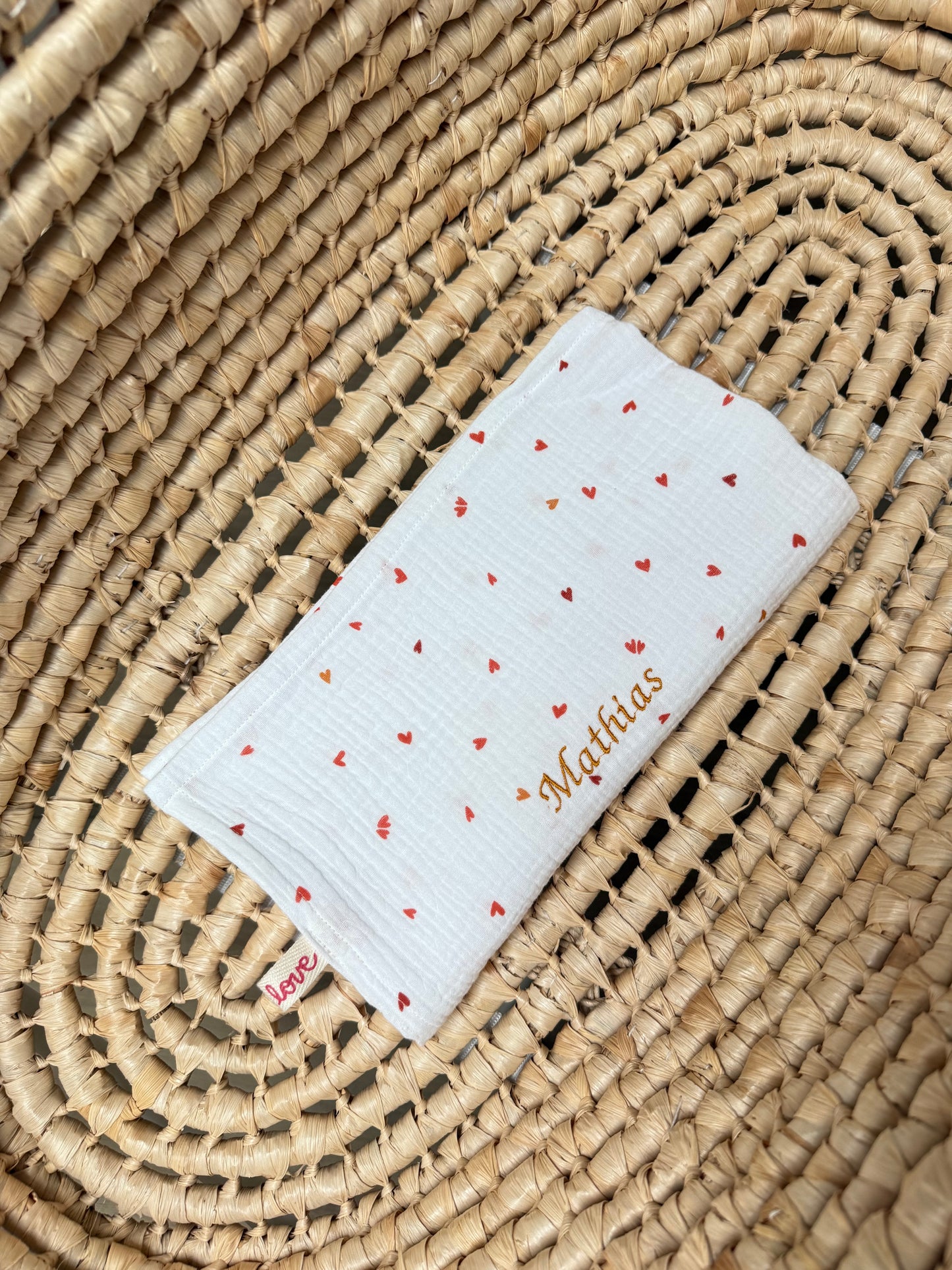 Lange/Plaid/Doudou bébé cœurs 🤎Nouveauté