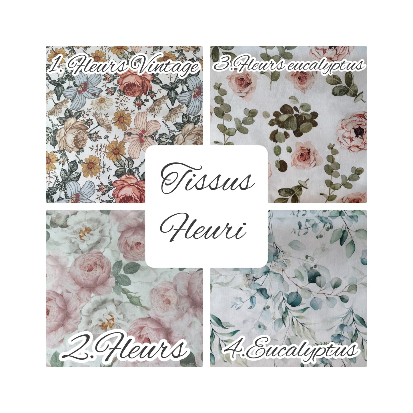 Couverture bi face fleuri ( 4 choix couleurs )
