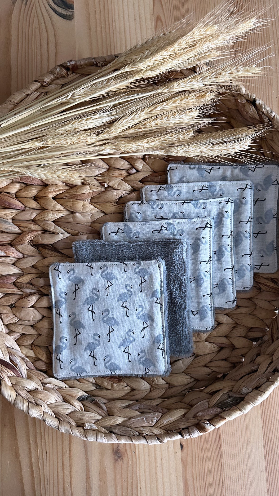 Lot 6 lingettes lavables 🌾zéro déchet