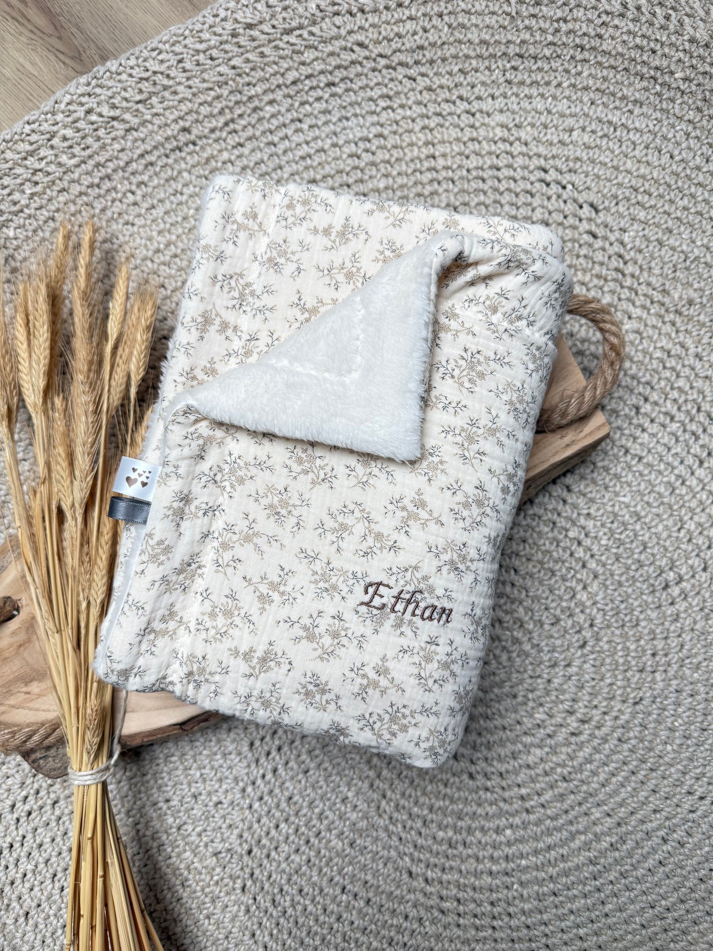 Couverture bébé bi-Face BIO
