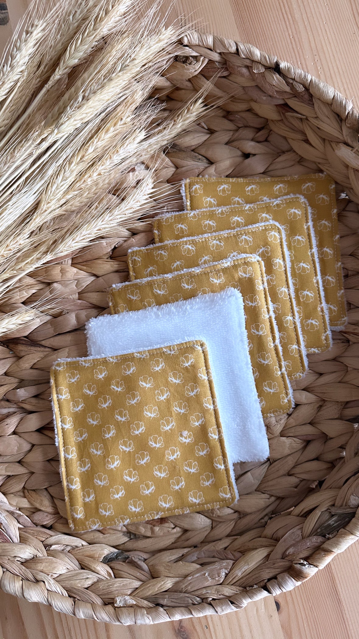 Lot 6 lingettes lavables 🌾Zéro déchet