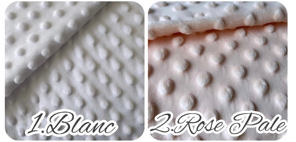 Couverture Bébé Bi-Face Fleurs | Satin de Coton + Minky