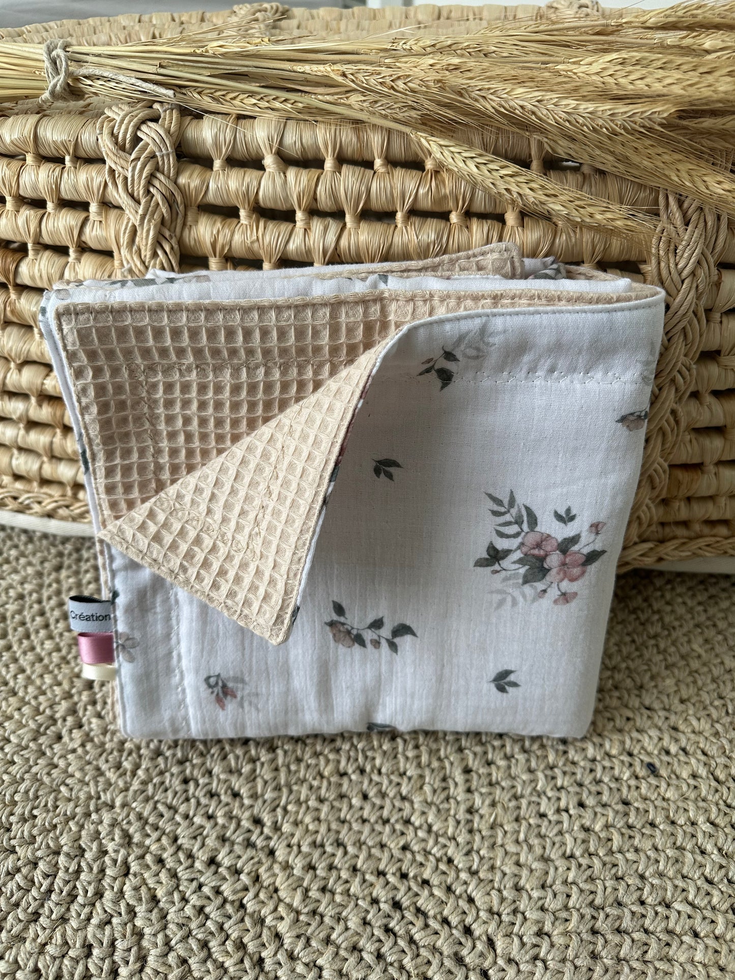 Couverture mi-saison en mousseline et éponge gaufre ❤️Nouveauté
