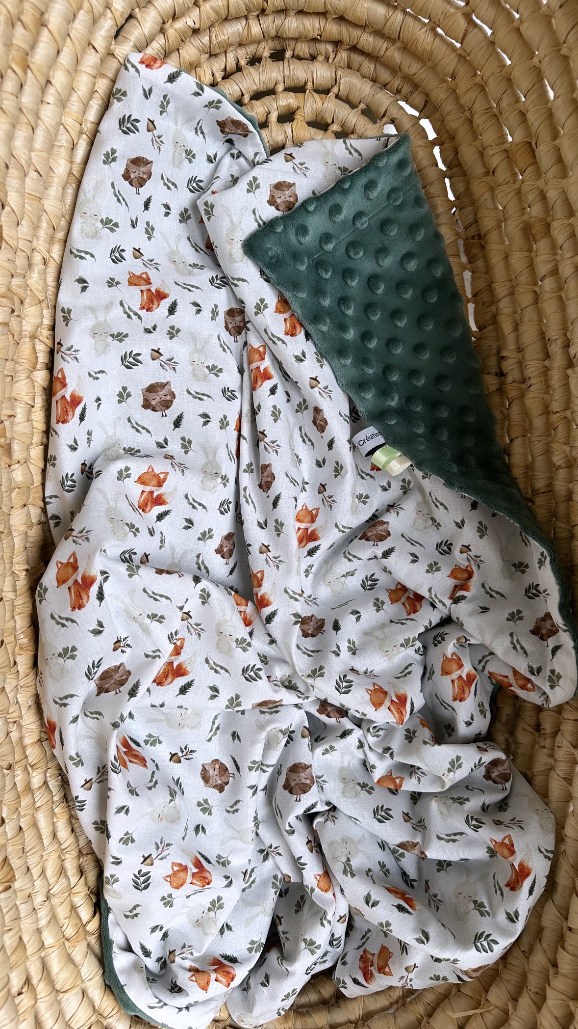 Couverture bébé bi matière
