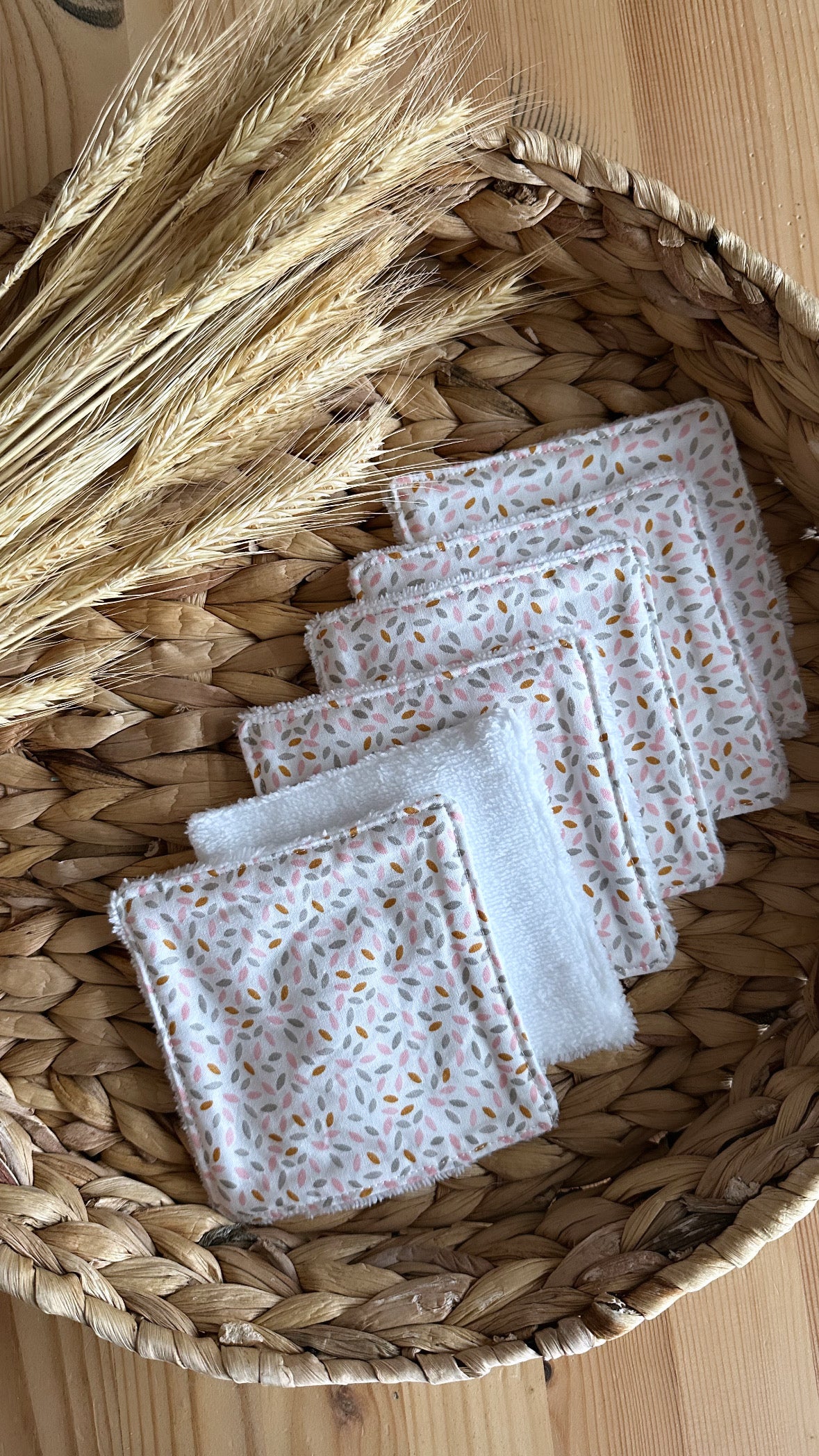 Lot 6 lingettes lavables zéro déchet ⭐️PROMO
