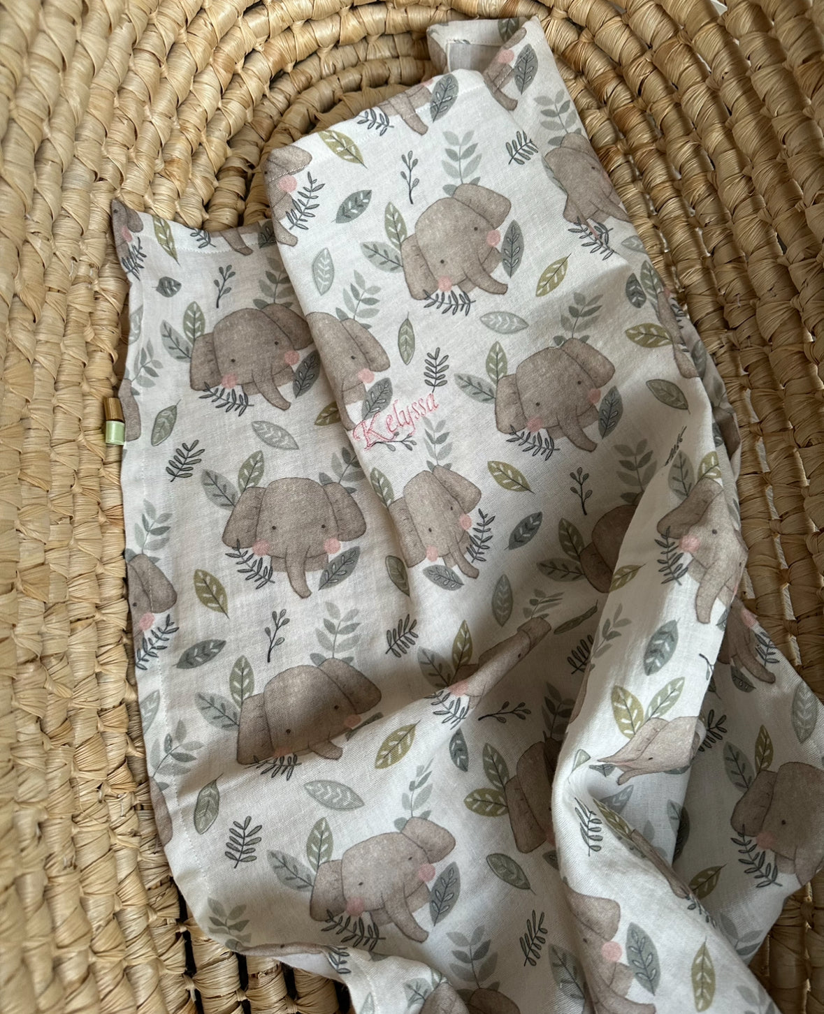 Lange bébé imprimé éléphants