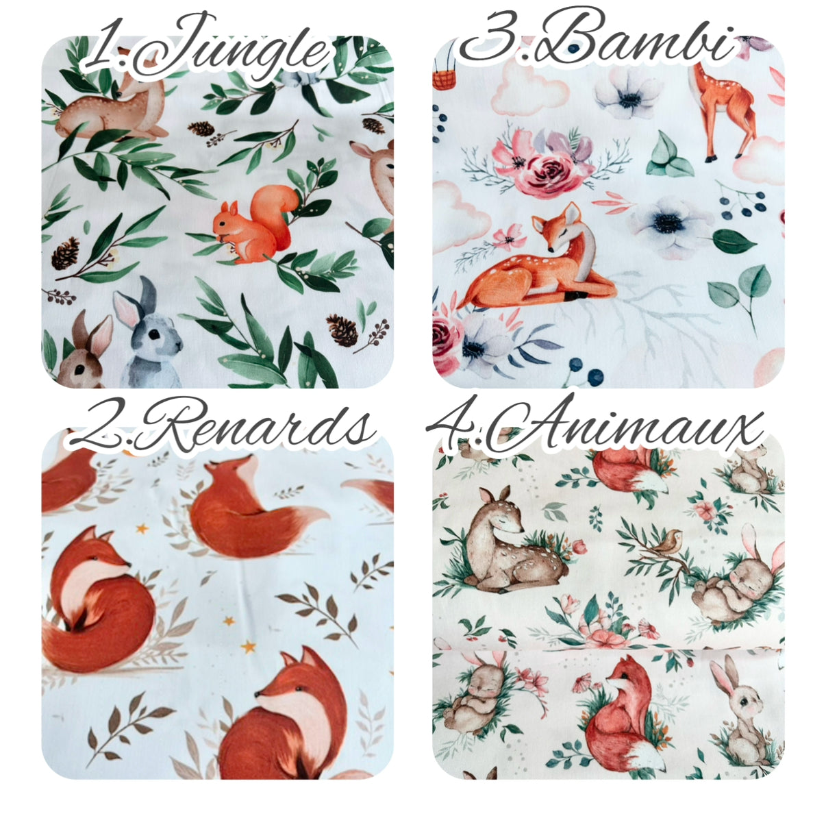 Pochette à langer nomade animaux au choix !