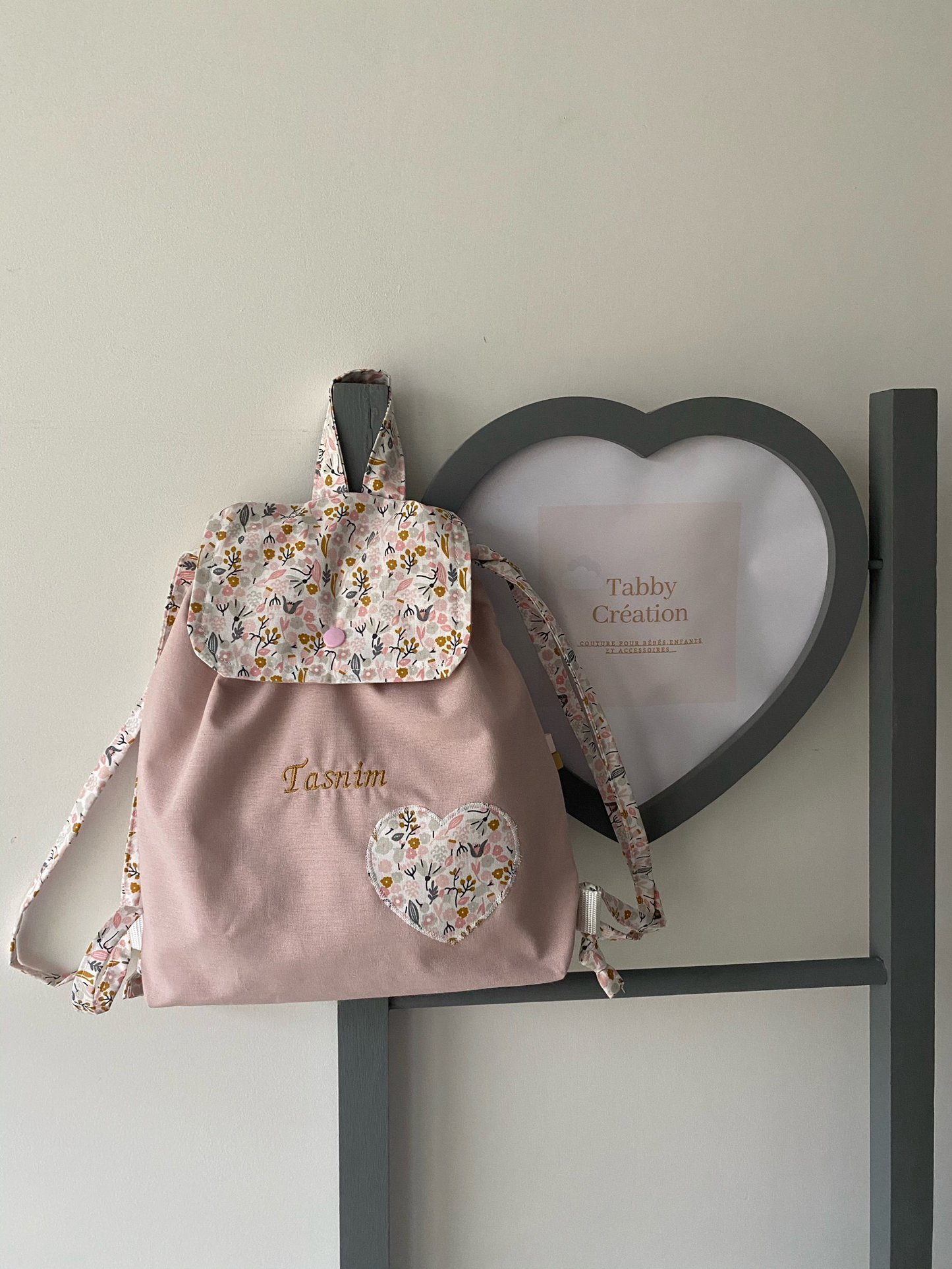 Sac à dos pour enfant personnalisé vieux rose