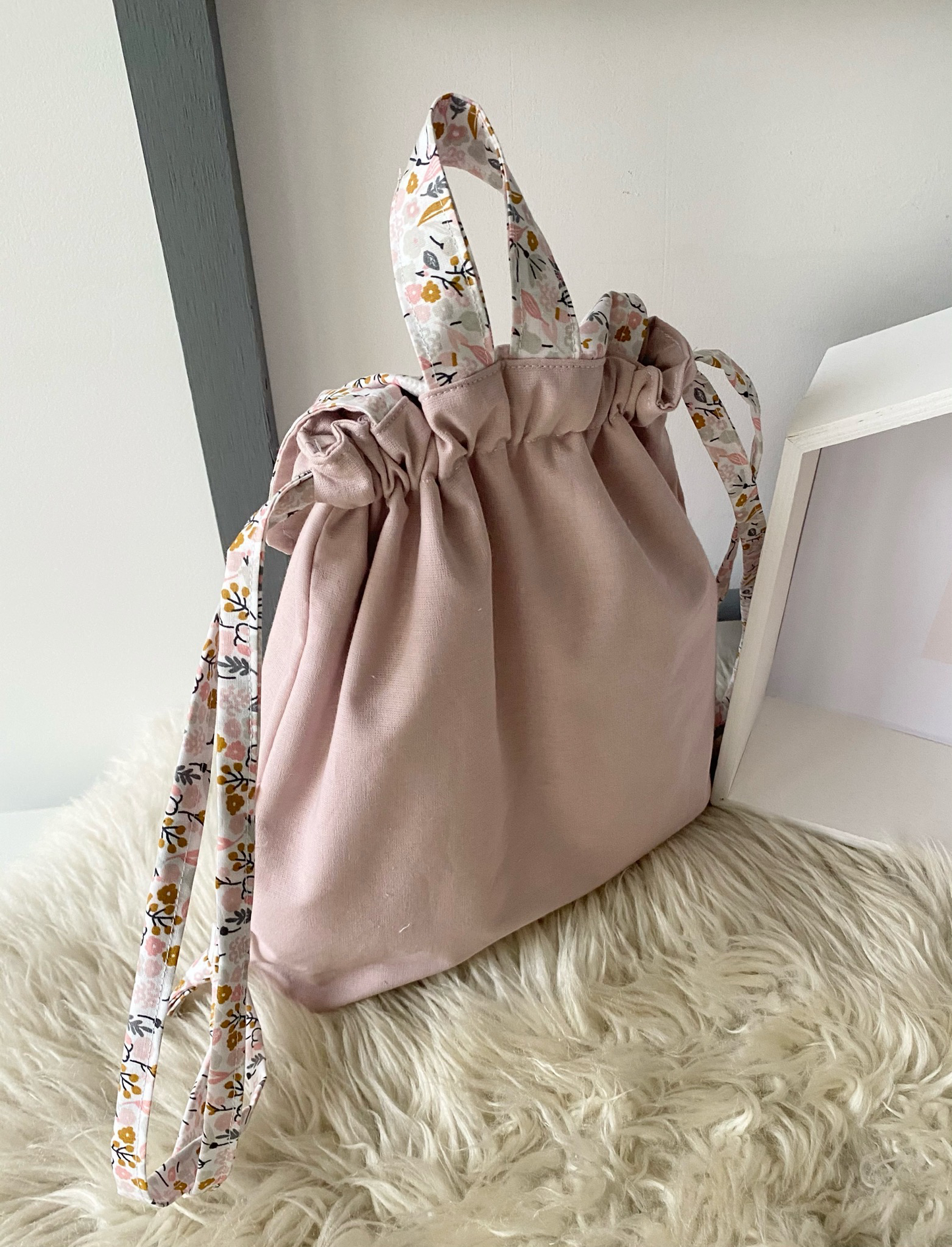 Sac à dos pour enfant personnalisé vieux rose