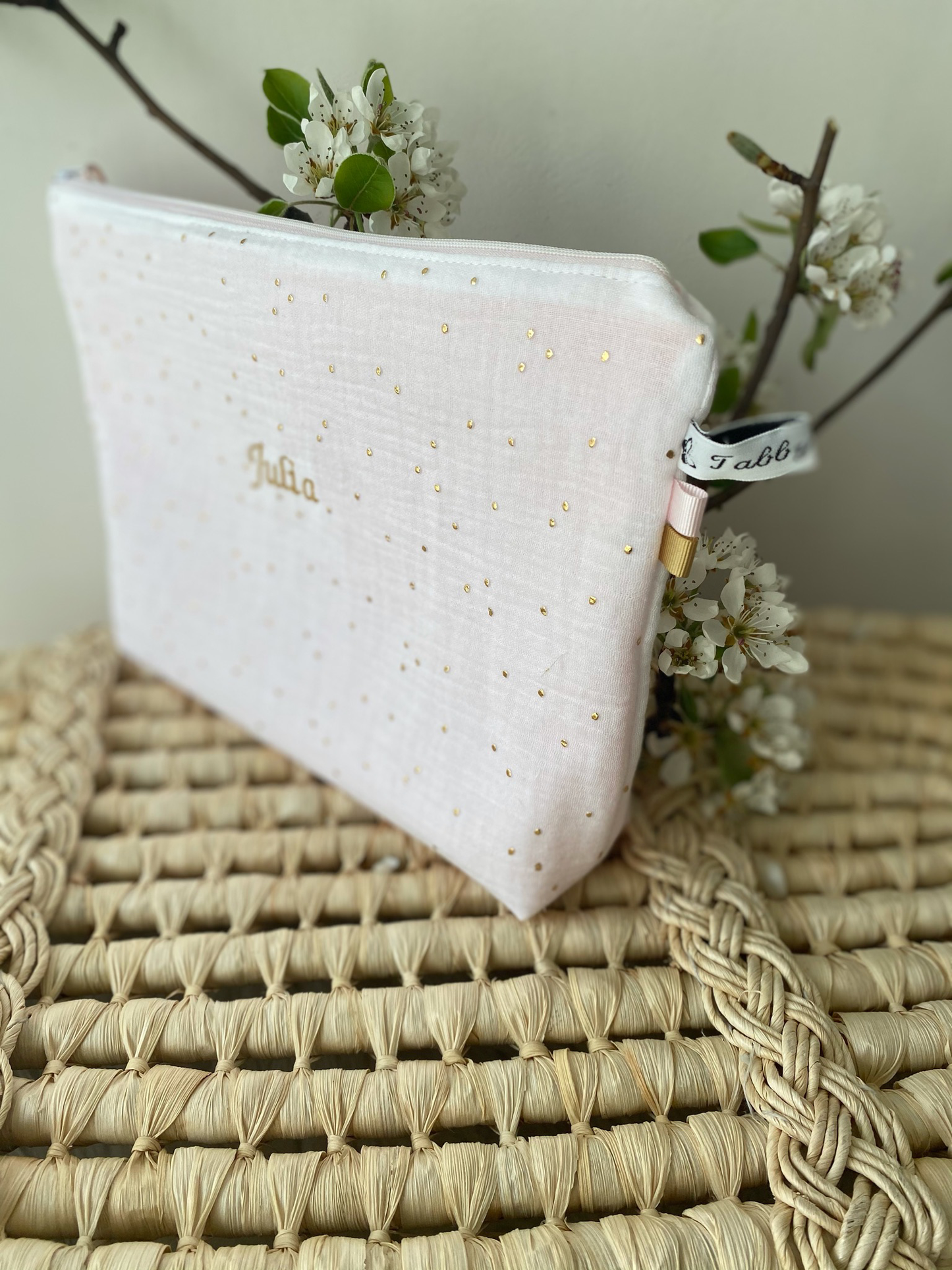 Trousse de toilette Double Gaze de coton