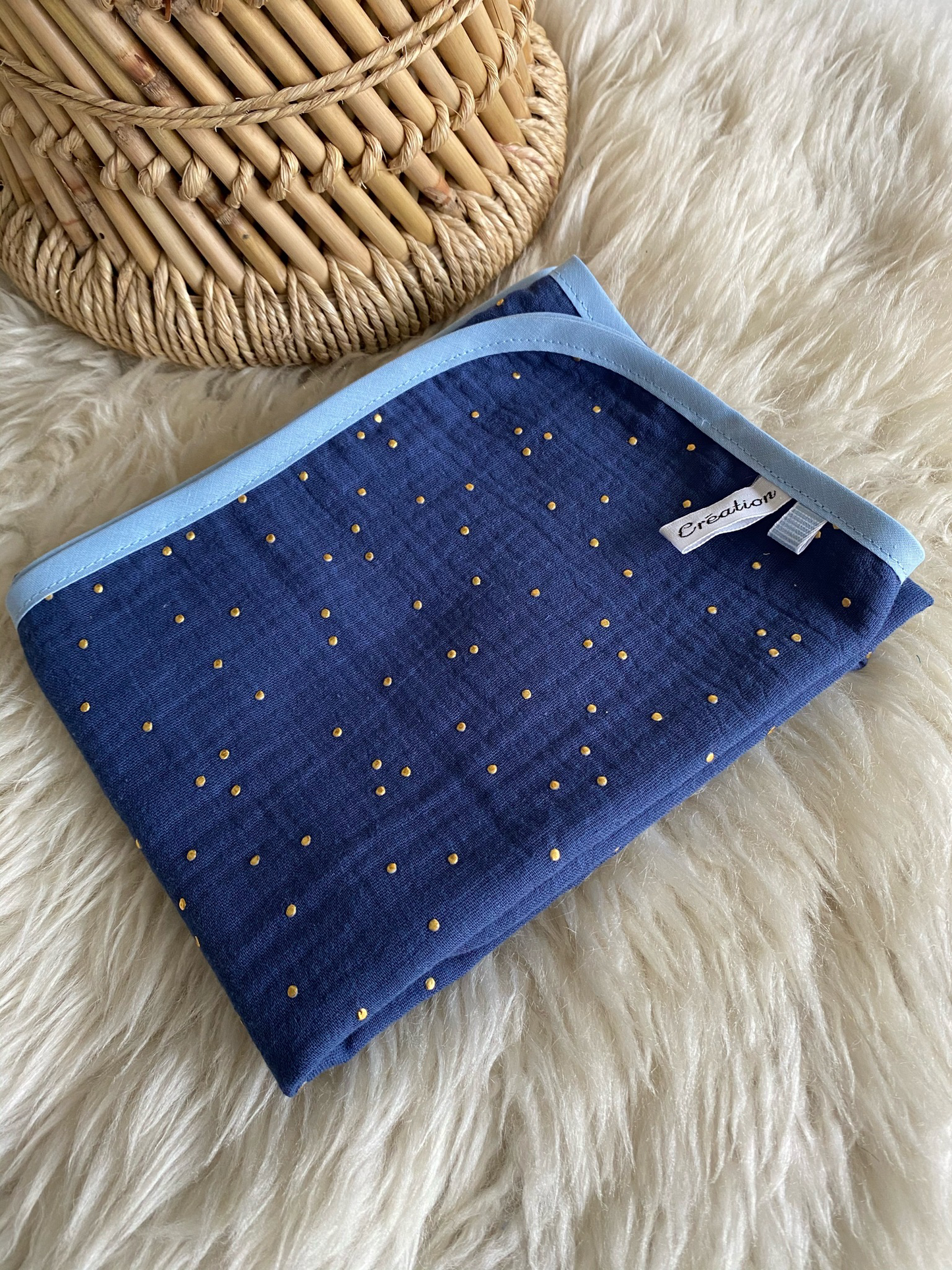 Lange en double gaze de coton