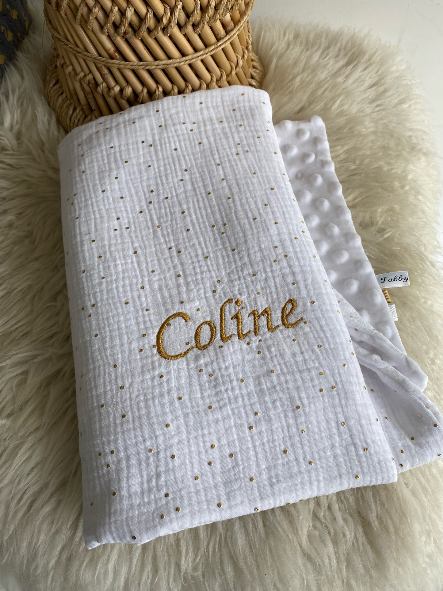 Couverture bébé bi-bace 🎨12 coloris