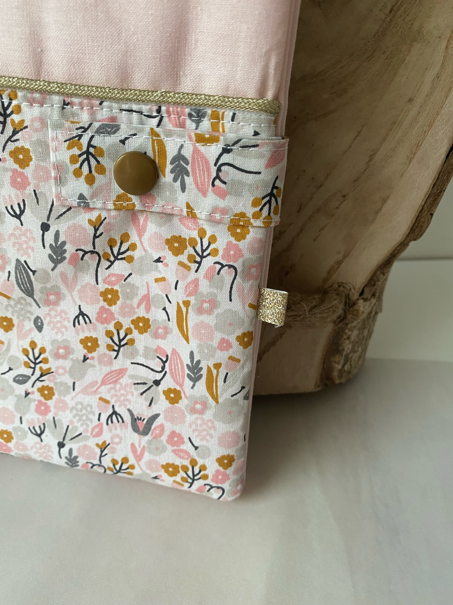 Protège carnet de santé finition Lurex Fleury