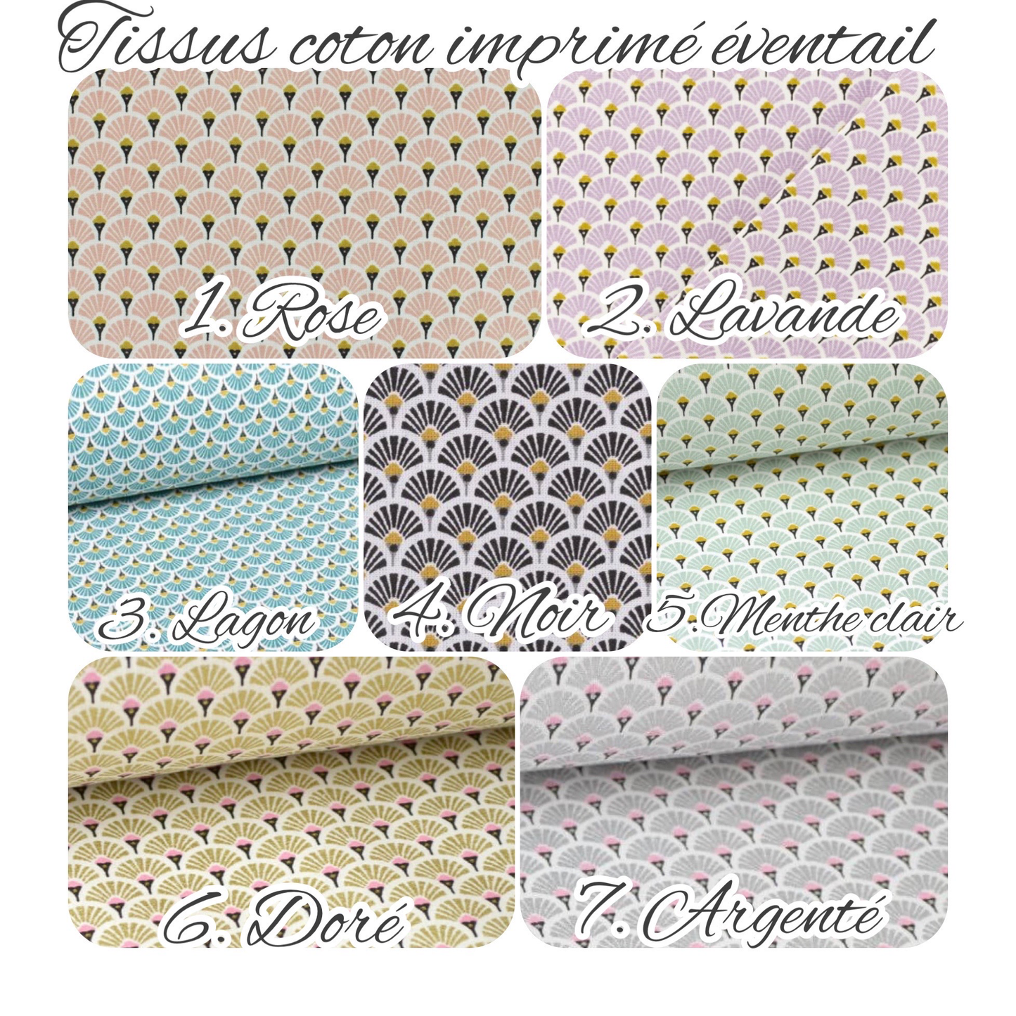 Bavoir type Bandana éventail
