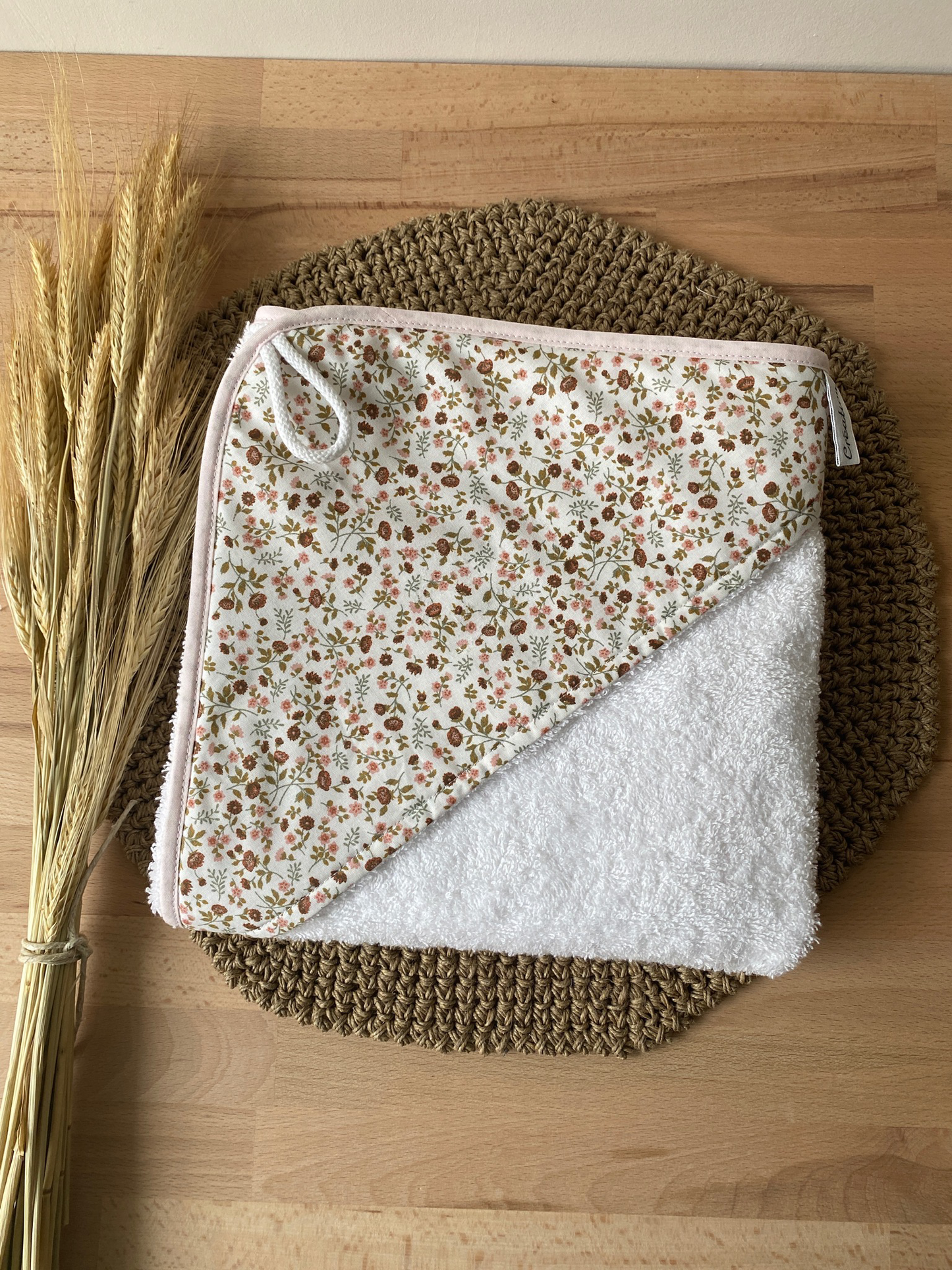 Cape de bain bébé Fleuri
