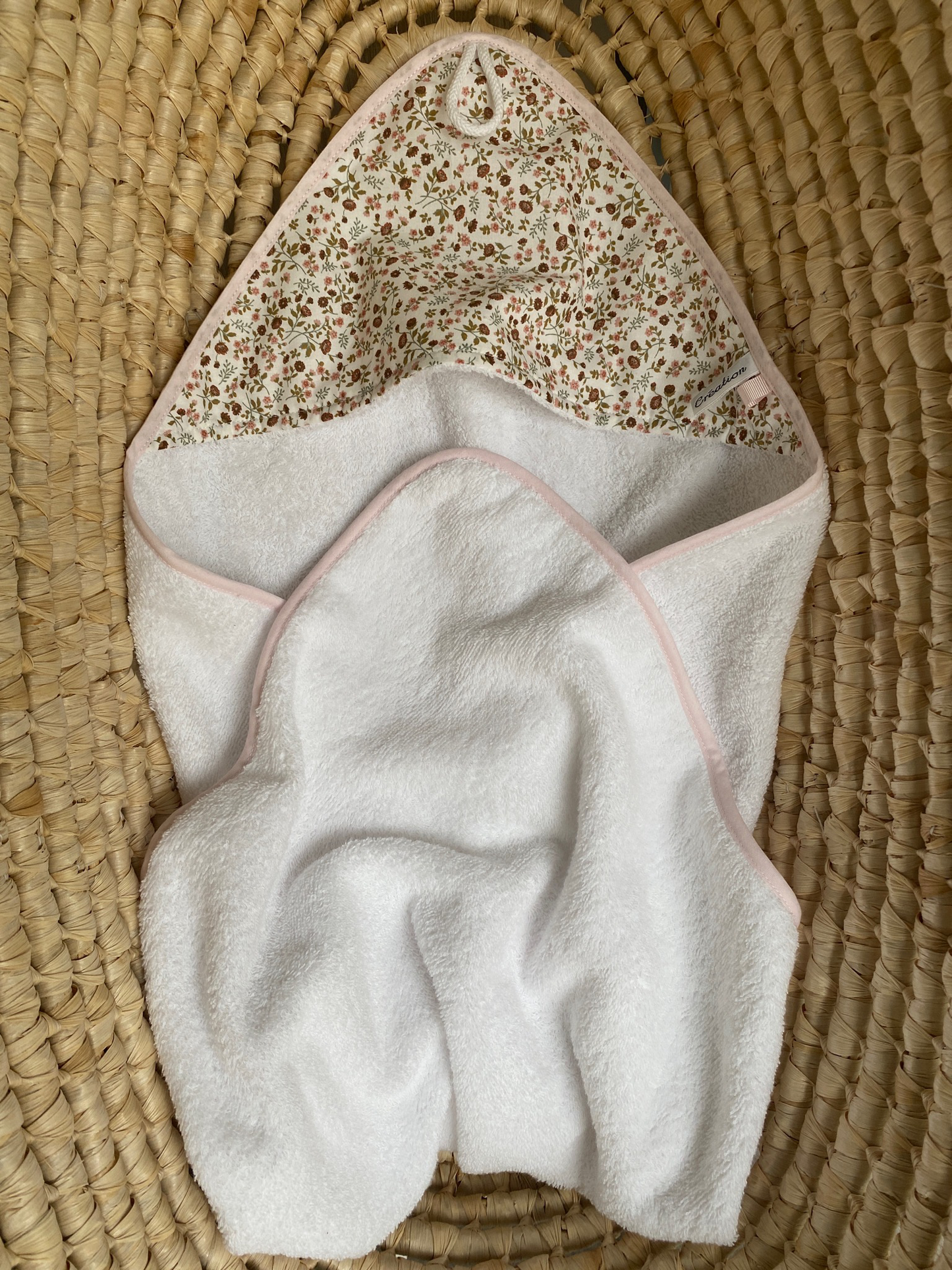 Cape de bain bébé Fleuri
