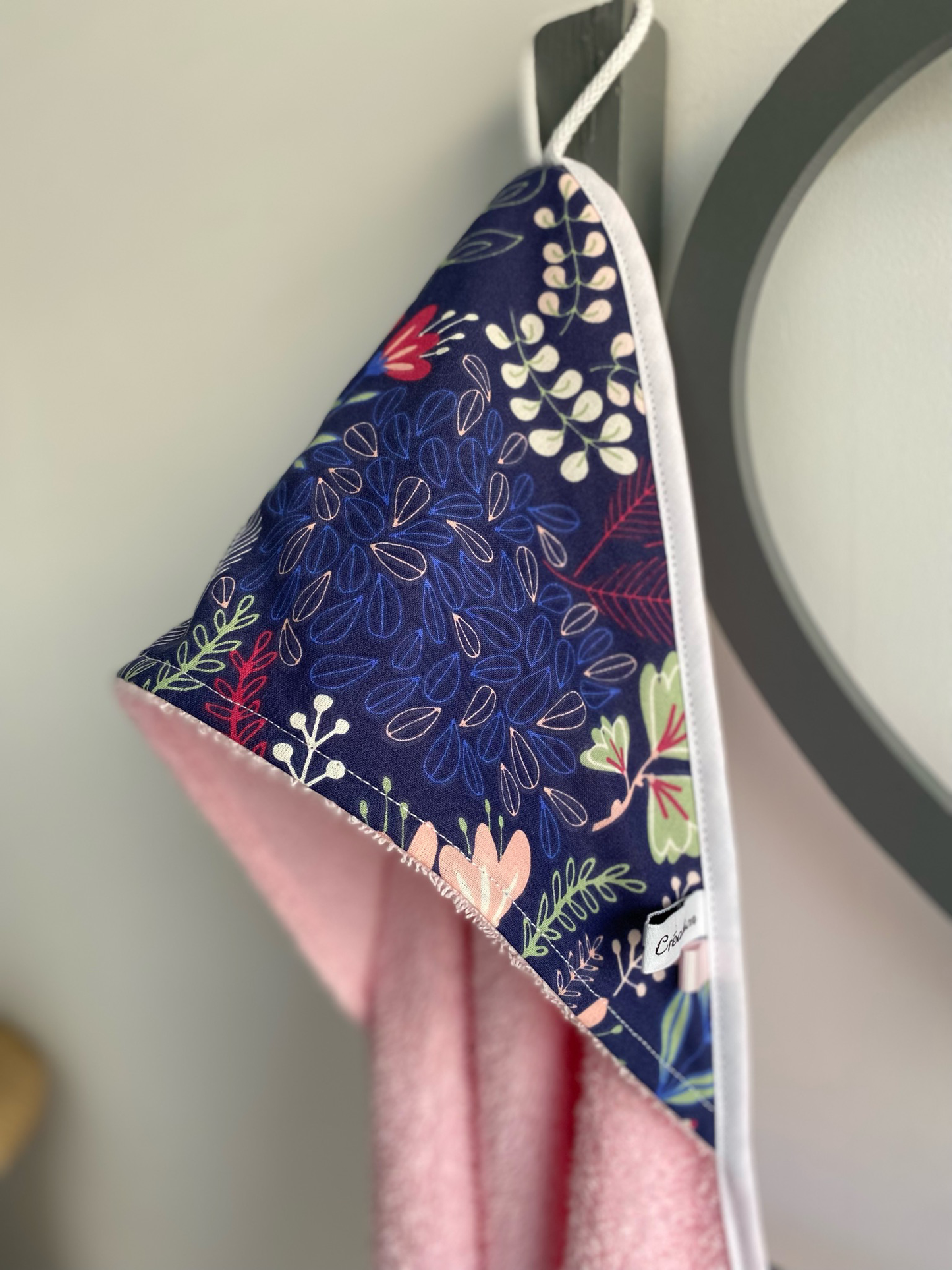 Cape de bain bébé Indigo Fleurs