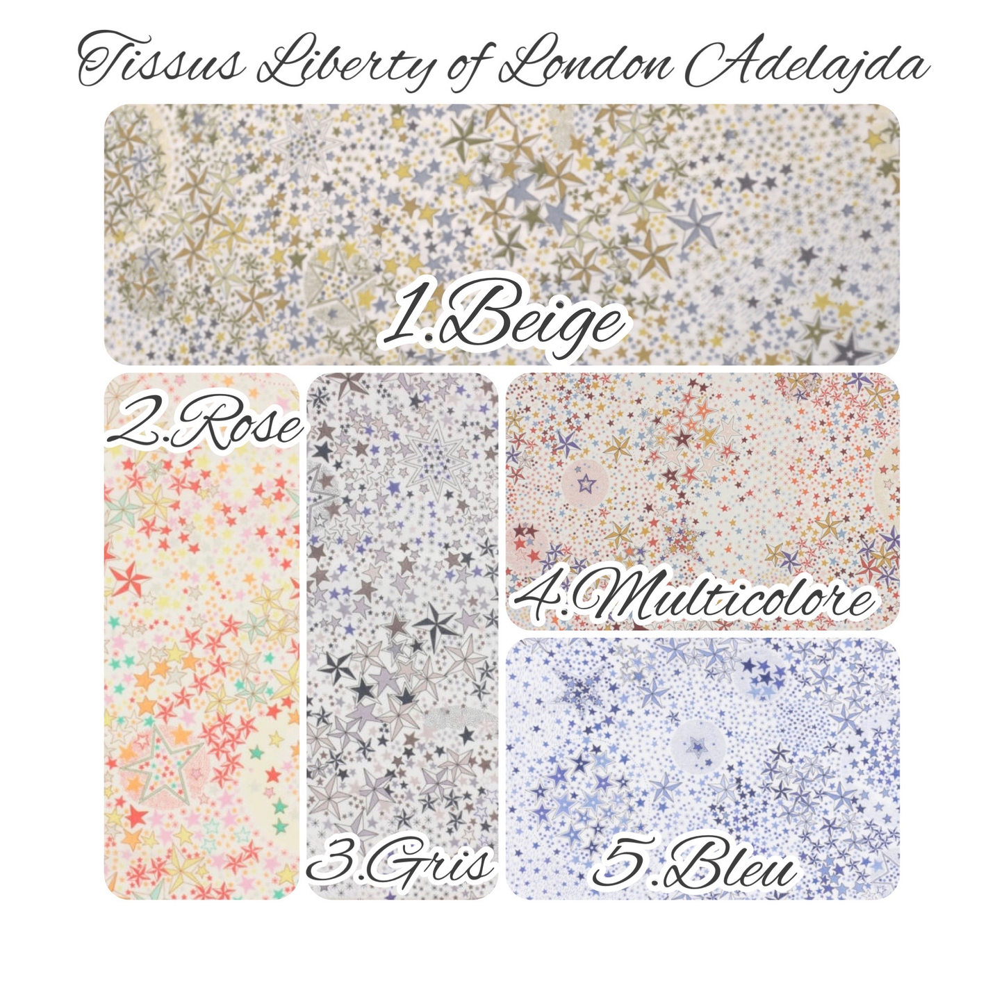 Attache tétine nouée Tissu Liberty of London