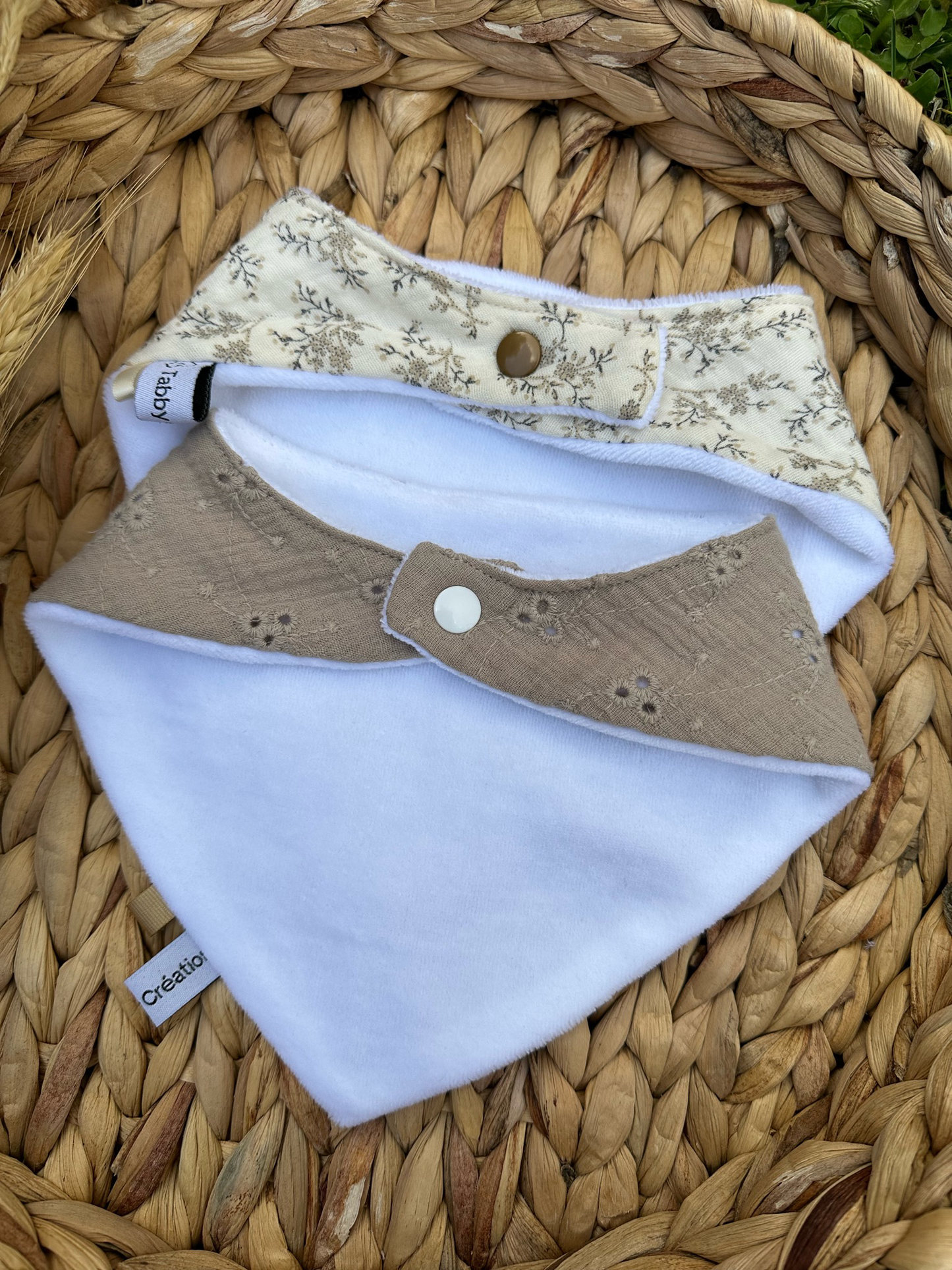 Lot 2 Bavoirs Bandana BIO