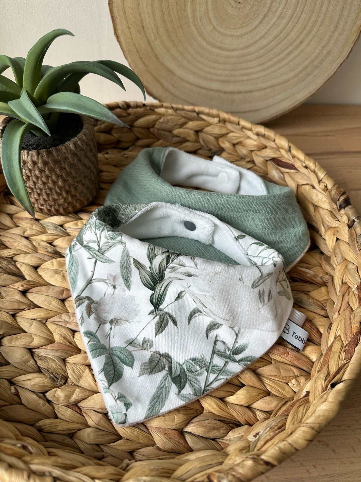 Lot 2 Bavoirs Bandana Bio Eucalyptus