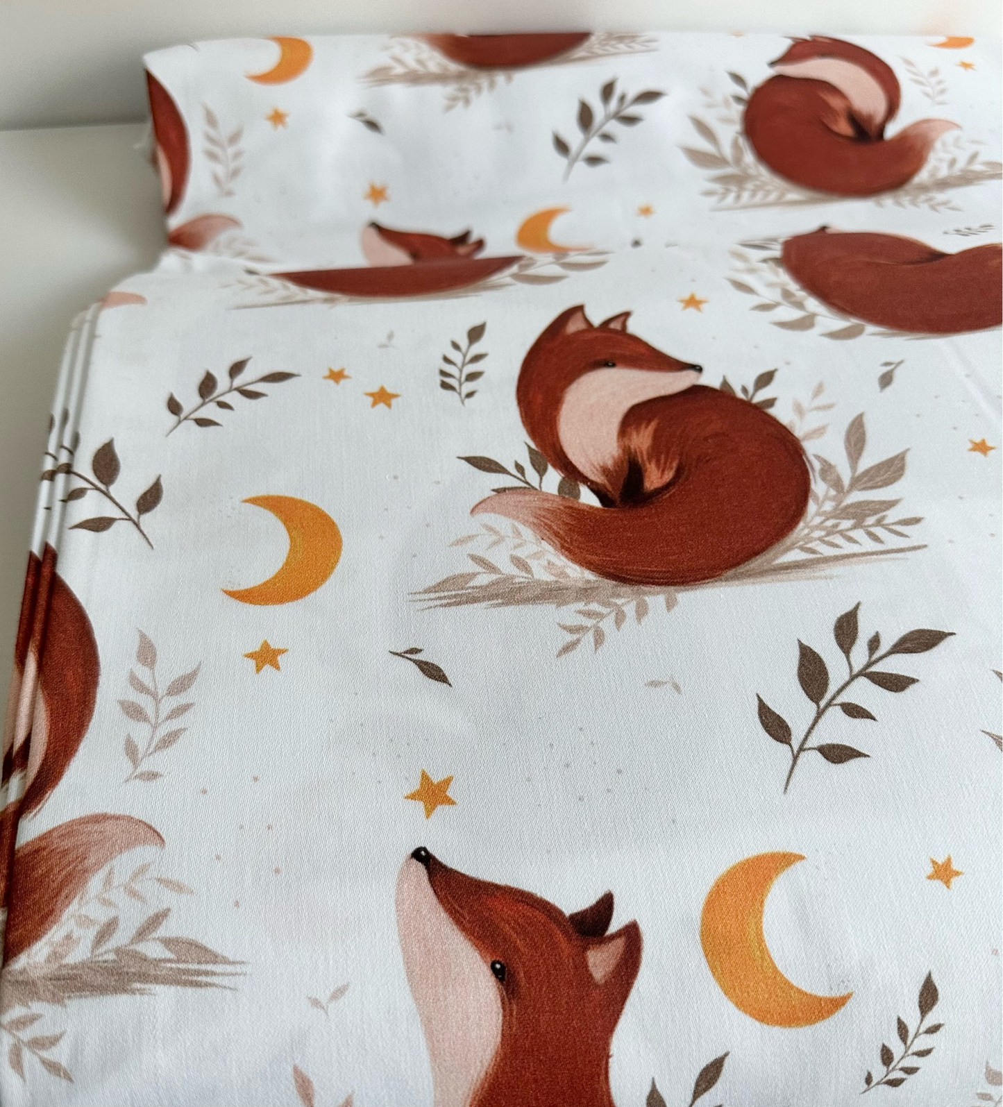 Tissu Satin de coton Nuit Du Renard Deluxe Premium x50 cm