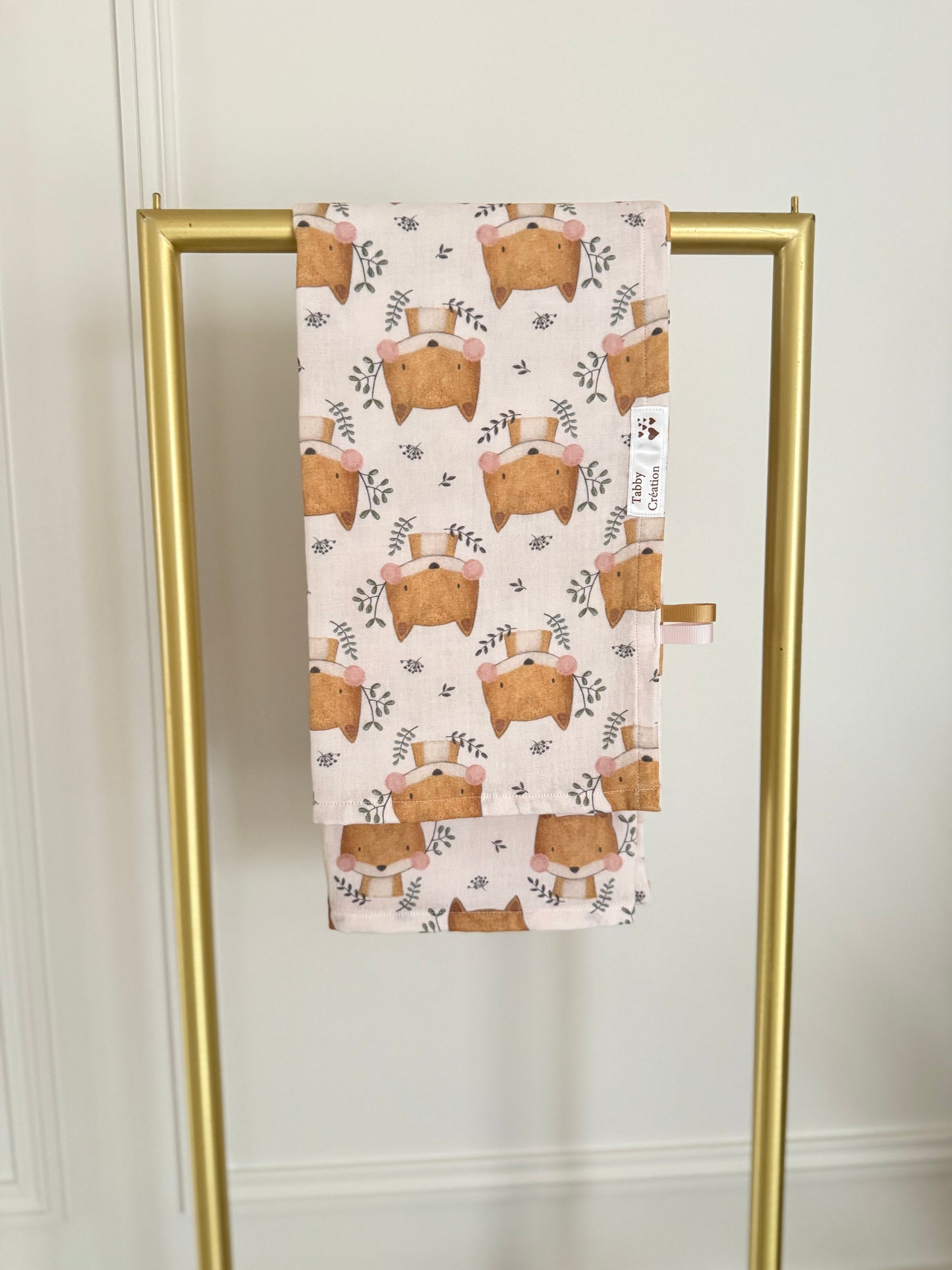 Lange pour bébé en gaze de cotons motifs renards 🦊