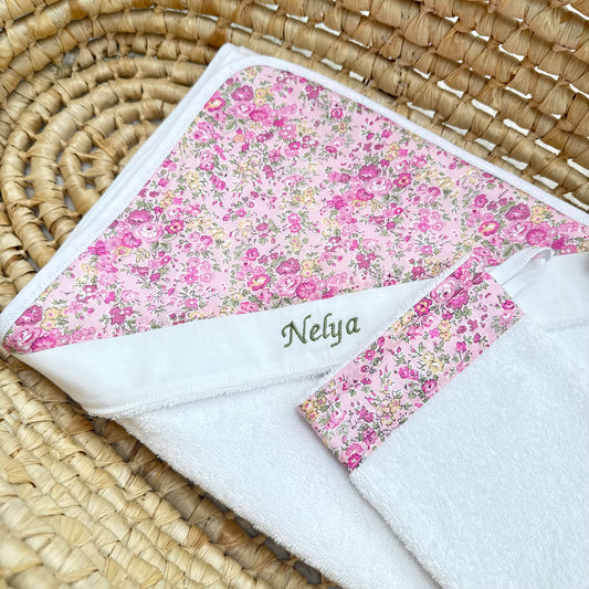 Cape de Bain Bébé Liberty of London + Gant - 2 Tailles