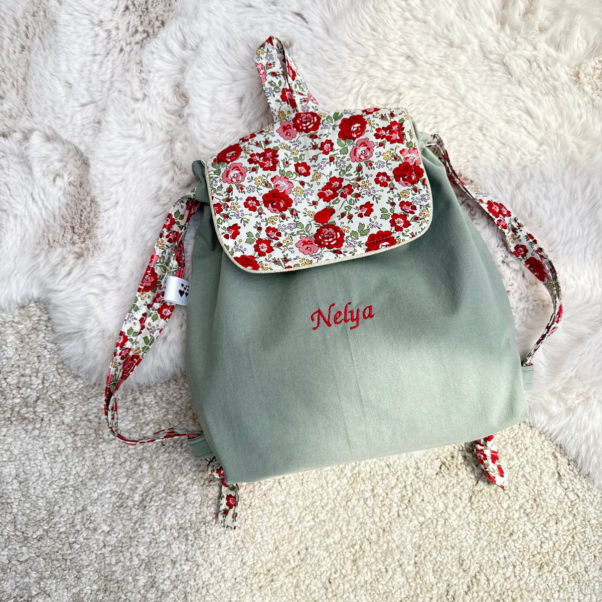 Sac à dos avec rabat Liberty - Crèche & Maternelle
