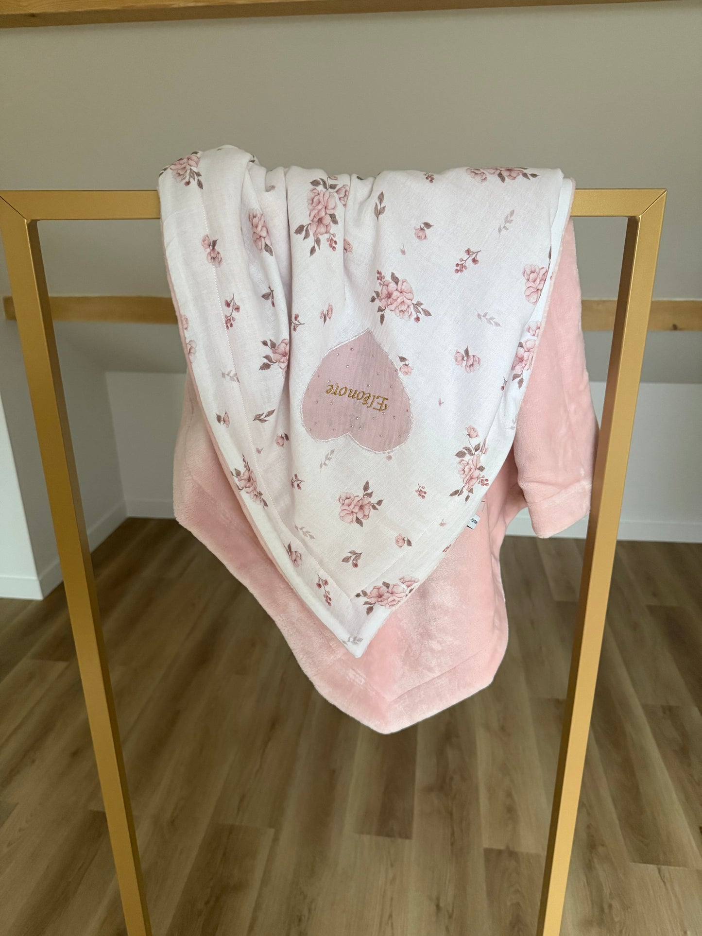 Couverture pour bébé tout douce bi face  4 coloris