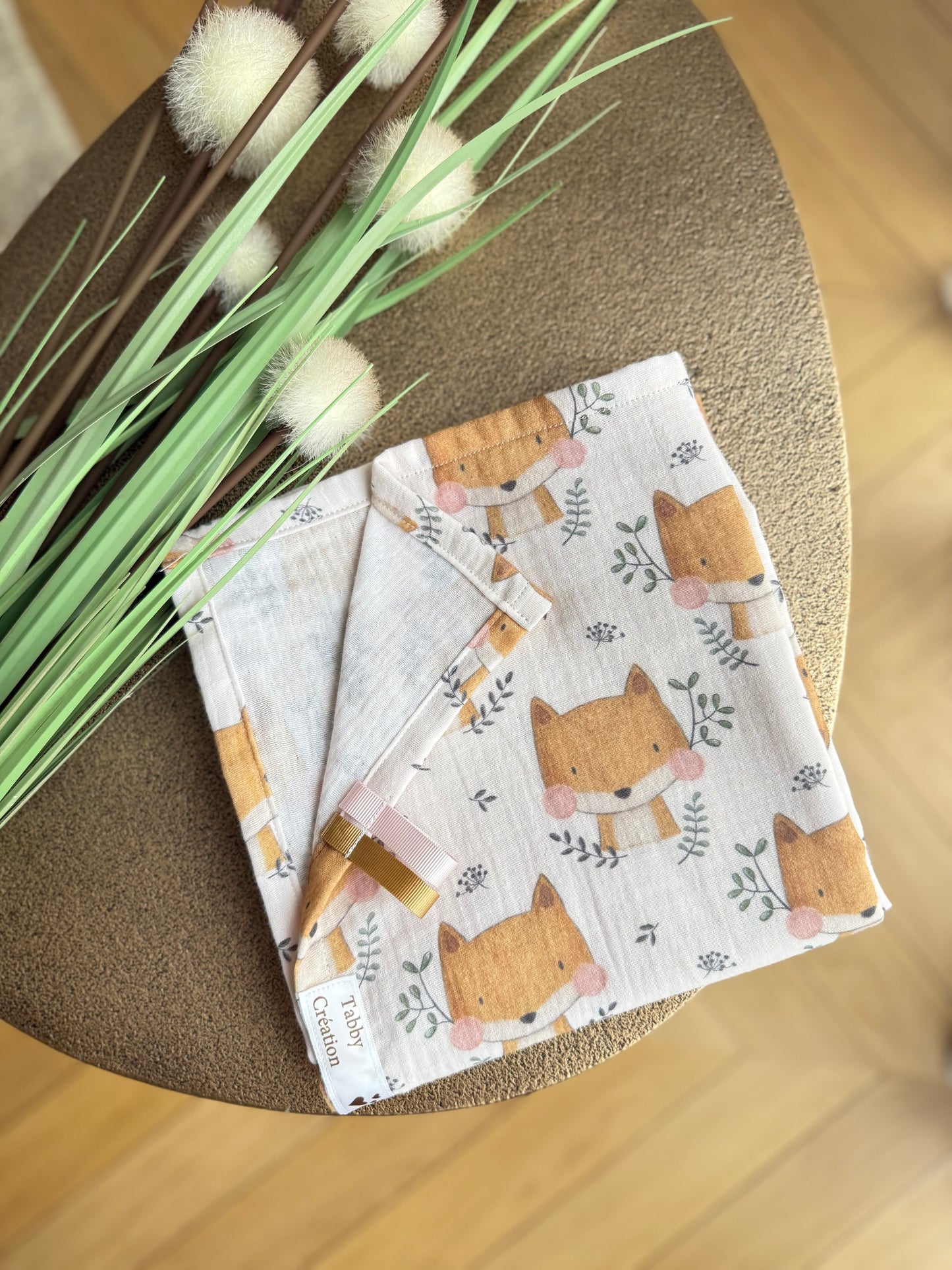 Lange pour bébé en gaze de cotons motifs renards 🦊