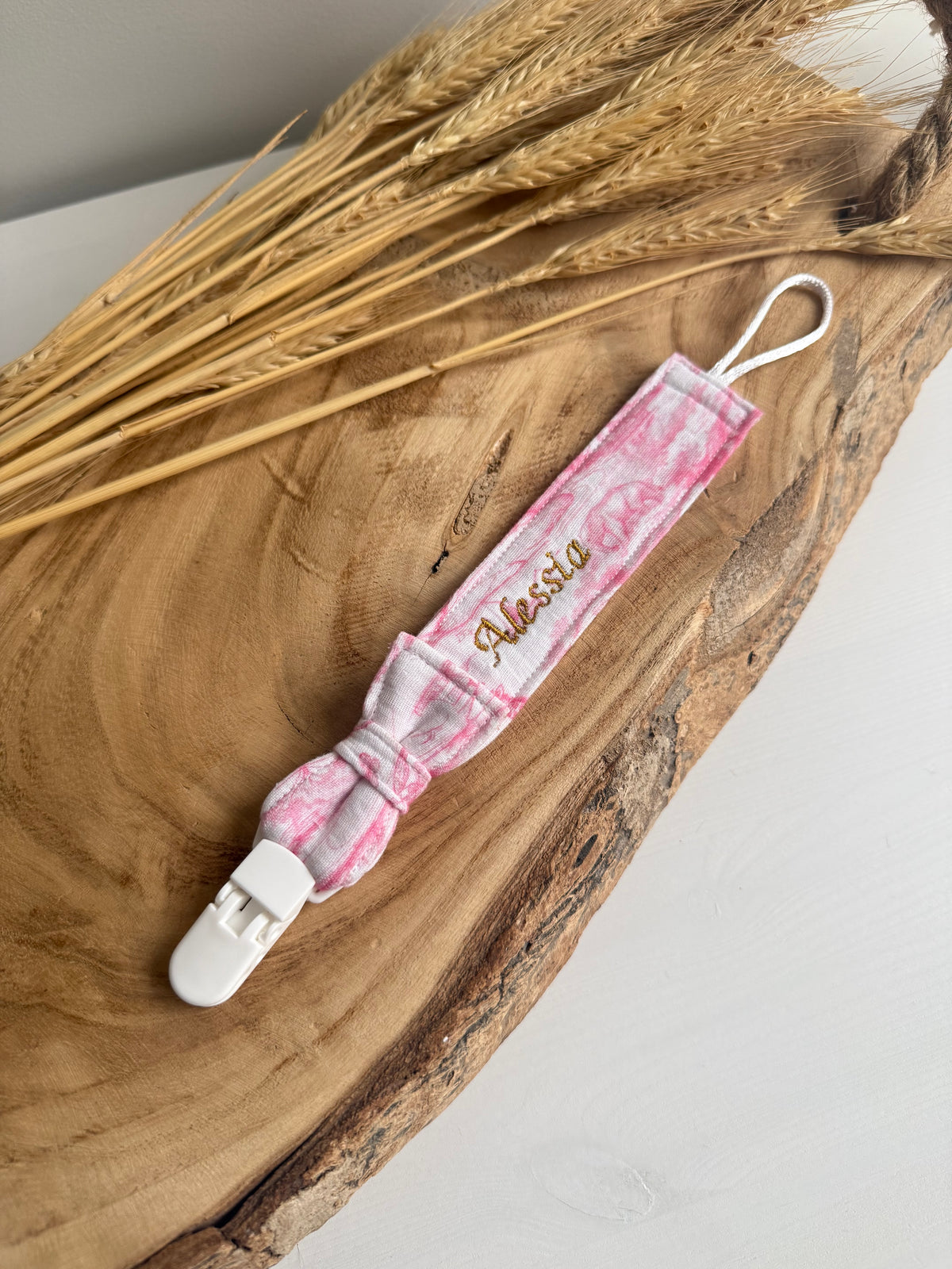 Coffret Bébé - Bavoir + Attache Tétine - Toile de Jouy Safari - 3 coloris