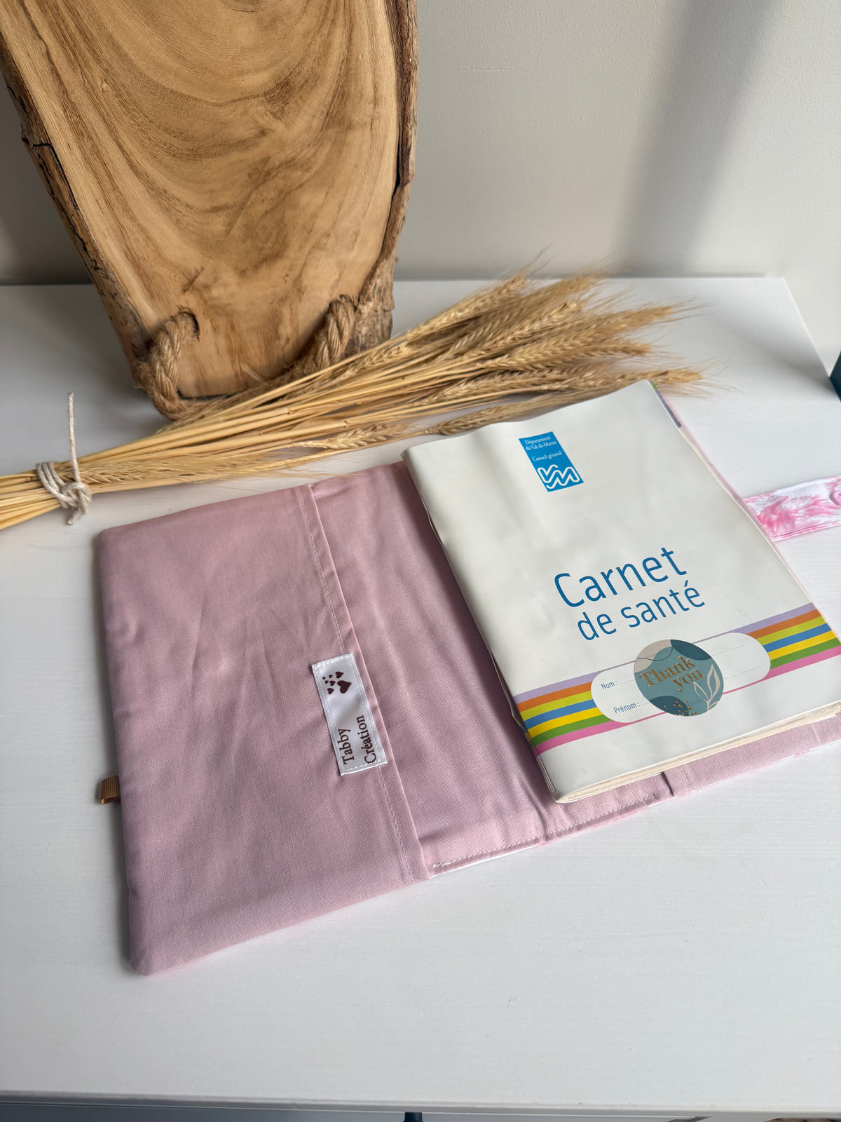 Protège Carnet de Santé & Toile de Jouy Safari - Personnalisable