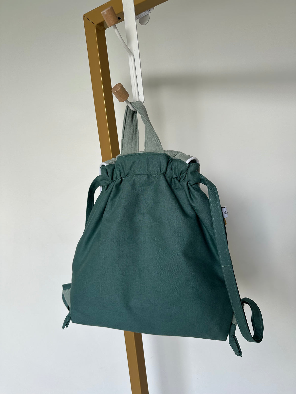Sac à Dos Crèche Maternelle Personnalisé - Gaze Coton Broderie Anglaise
