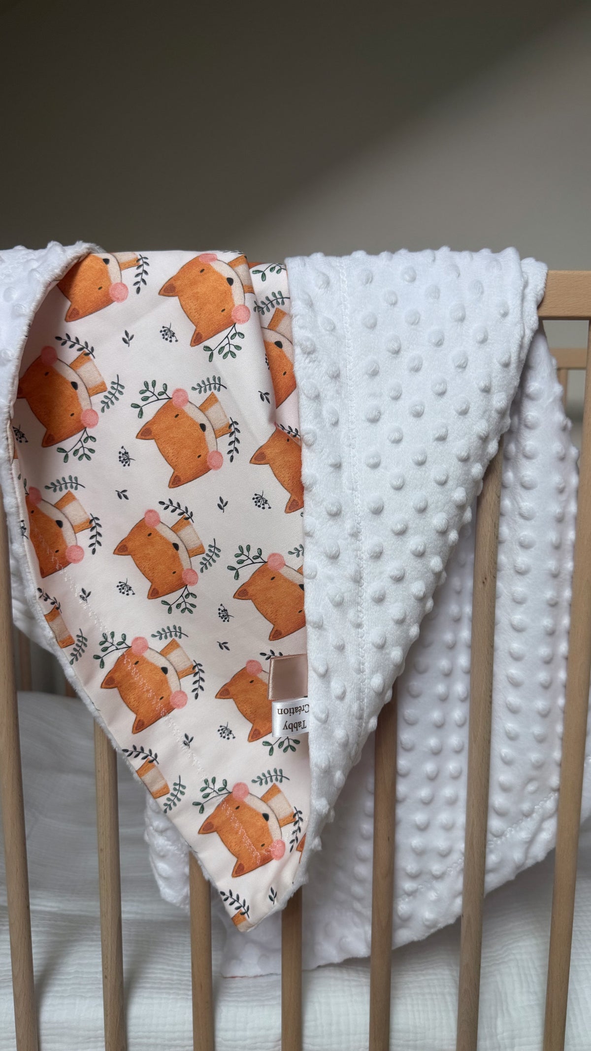 Couverture bébé - Satin de coton & Minky