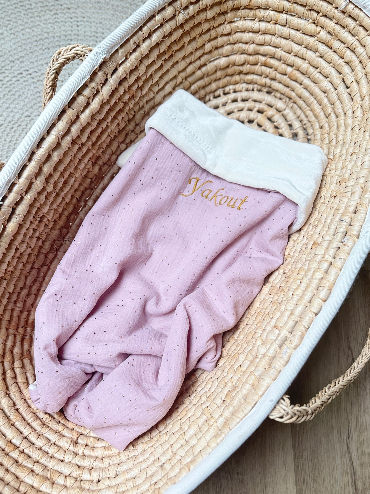 Couverture pour bébé en bi matière très douce