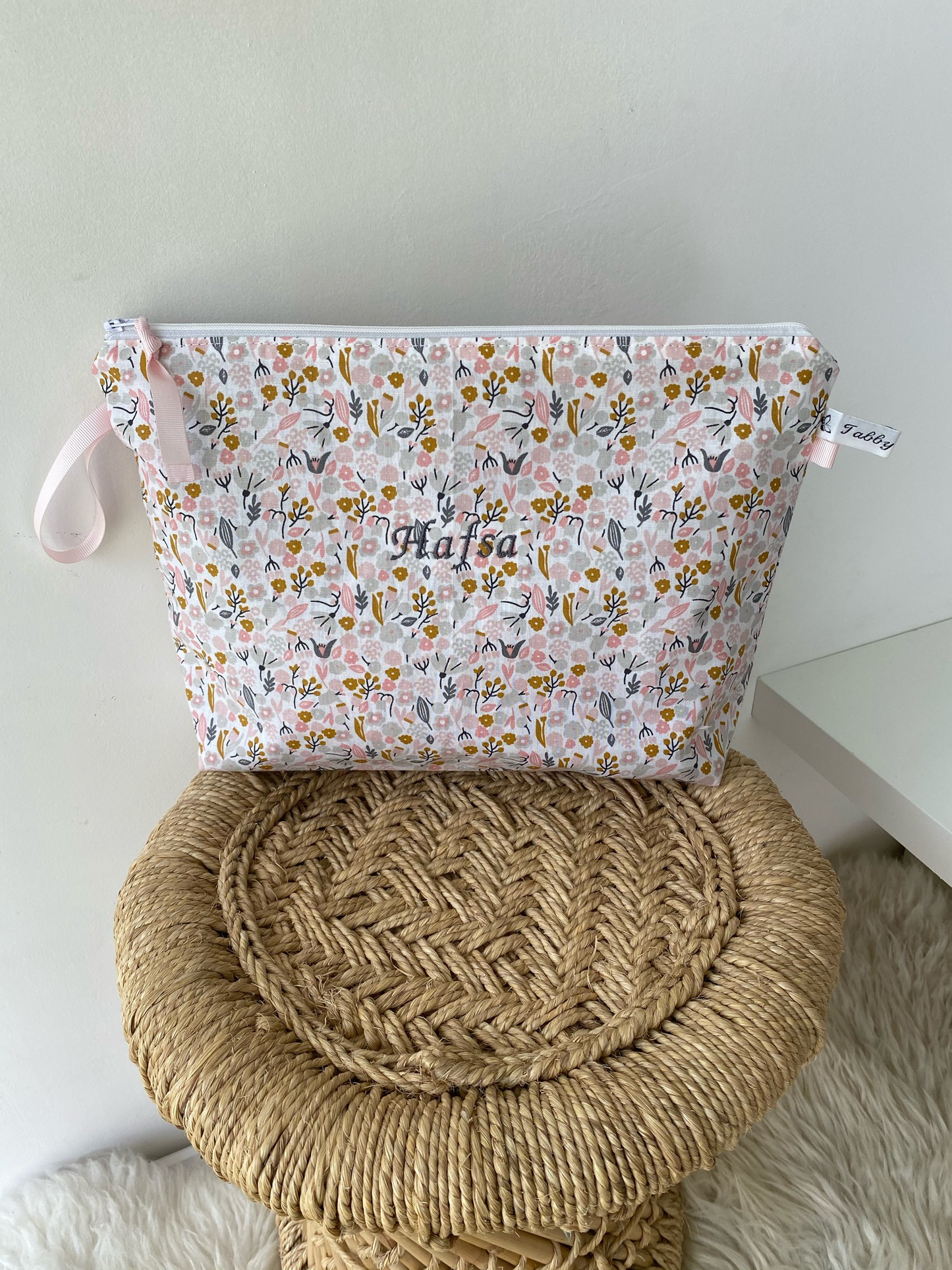 Trousse de toilette fleuri