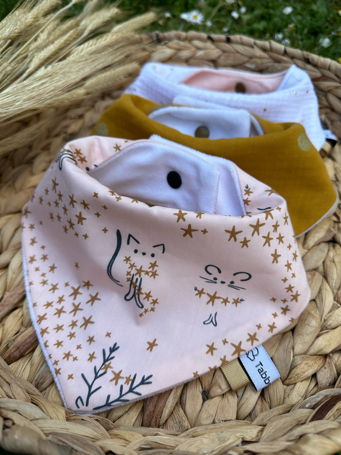 Lot 3 Bavoirs Bandana Chat ⭐️PROMO